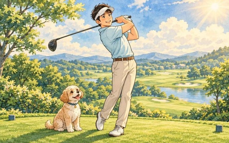 필드 드라이버 스윙, 빈스윙처럼 가볍게 힘빼고 치는 비결 9 tg req19 illust